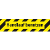 Antirutschbelag Handlauf benutzen, R10, gelb/schwarz, selbstklebend, 200x800mm, ASR A1.5