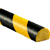 Knuffi Flächenschutzprofil Typ C, selbstklebend/zum Anschrauben, gelb/schwarz, PU, 1m Knuffi Flächenschutzprofil Typ C, selbstklebend/zum Anschrauben, gelb/schwarz, PU, 1m