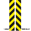 Warnmarkierungsband, mit Laminat, gelb/schwarz, 75mm, 16,5m, je 1 Rolle rechts/links/VE, ASR A1.3 Warnmarkierungsband, mit Laminat, gelb/schwarz, 75mm, 16,5m, je 1 Rolle rechts/links/VE, ASR A1.3