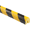 Knuffi Kantenschutzprofil Typ BB, zum Aufstecken/Anschrauben, gelb/schwarz, PU, 1m Knuffi Kantenschutzprofil Typ BB, zum Aufstecken/Anschrauben, gelb/schwarz, PU, 1m