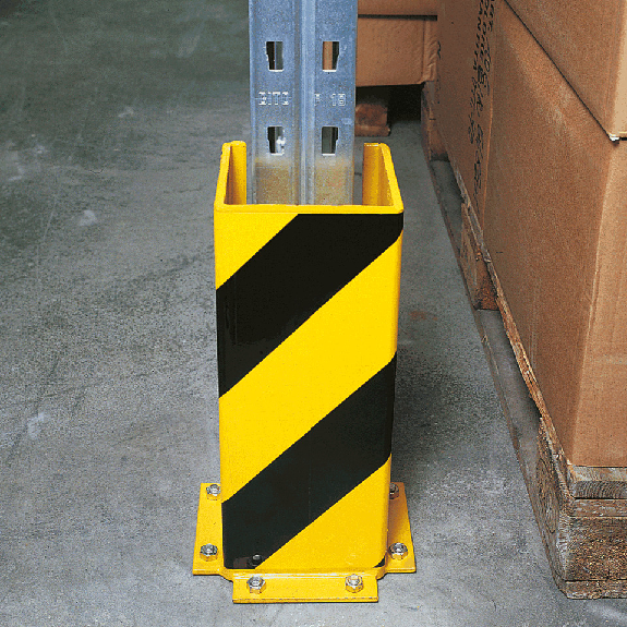 Anfahrschutzprofil, U-Form, zum Aufdübeln, gelb pulverbeschichtet, 160x400x160mm, ASR A1.3 Anfahrschutzprofil, U-Form, zum Aufdübeln, gelb pulverbeschichtet, 160x400x160mm, ASR A1.3-Beschreibung lesen