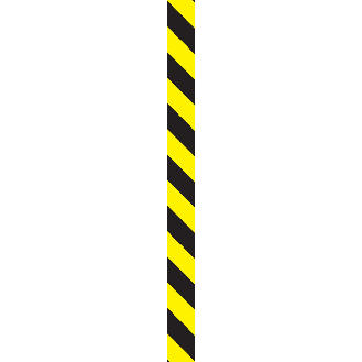 Warnmarkierungsstreifen, ASR A1.3, gelb/schwarz, Folie, selbstklebend, 1000x75mm, 10/VE-Beschreibung lesen