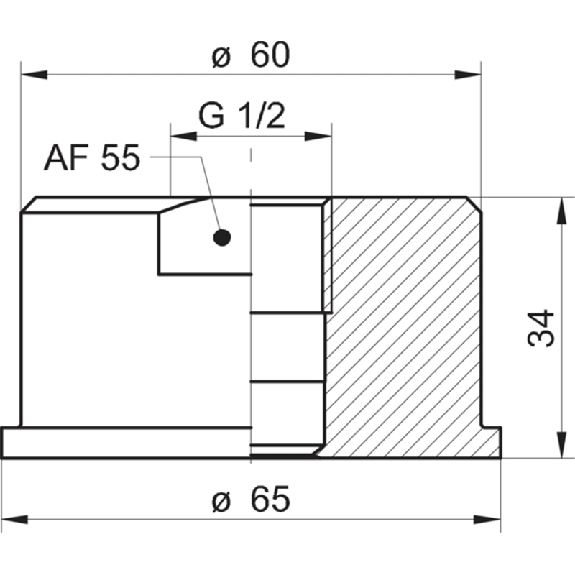 Adaptateur G1/2 A hygiénique / SMS 1145, DN 51 AISI 316L - ZPH1-3236 Adaptateur G1/2 A hygiénique / SMS 1145, DN 51 AISI 316L - ZPH1-3236-Lire la description