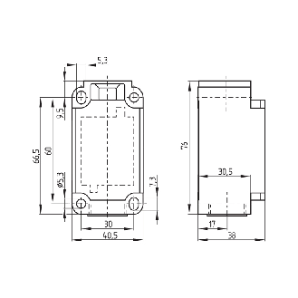 Int. de séc. position Poussoir à galet "C" 1NO+1NF Plastique, 1xM20 - TR 336-11Z-M20-RMS-Lire la description