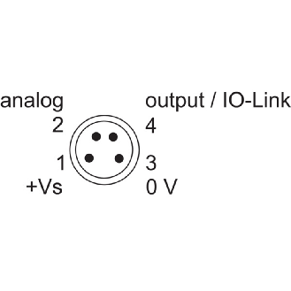 Laser de mesure Point PNP/NPN P=16-120mm 0-10V/0-5V IO-Link M08 4P - OM20-P0120.HH.YUN-Lire la description