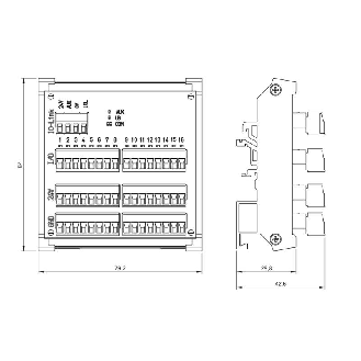 Répartiteur actif, IO-Link, 16E PNP type 2, 16S PNP, IP20 - BNI IOL-310-000-K025 (BNI004L)-Lire la description
