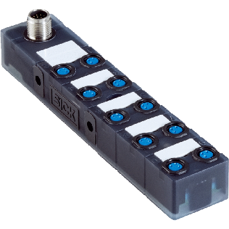 Répartiteur 10x M08A Fem 3p PNP; M12A Mâle 12p - Y8A3AA2-C2AB000XXX-Lire la description