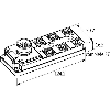 Répartiteur 6xM12 4p LED PNP; M23 12p - 27764 | MVB6-V