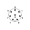 Répartiteur 4xM08A Fem 3p PNP; M12 - SACB- 4/3-L-M12-M8 HD