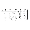 Répartiteur 4xM08A Fem 3p PNP; M12 - SACB- 4/3-L-M12-M8 HD