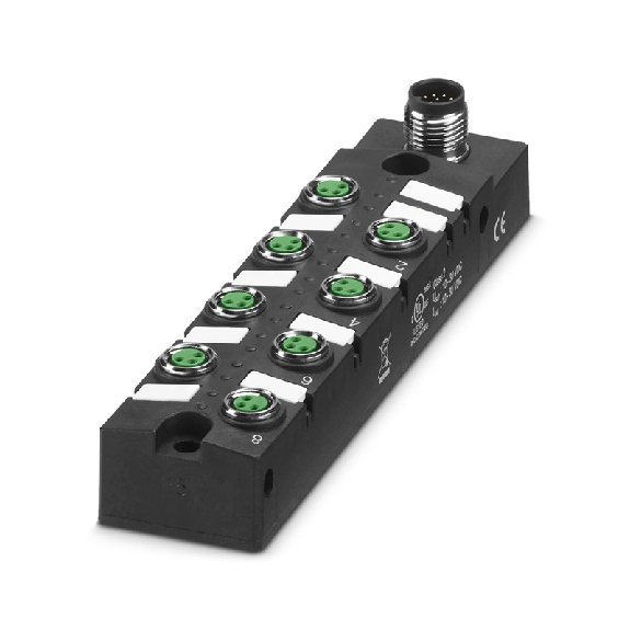 Répartiteur 8xM08 3p LED PNP; M12 12P 90° - SACB- 8/3-L-M12-M8 HD Répartiteur 8xM08 3p LED PNP; M12 12P 90° - SACB- 8/3-L-M12-M8 HD-Lire la description