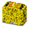 Bloc distributeur, 450V, 24A, Push-in, 6x 0,14-4mm², noir/jaune - PTFIX 6X2,5-FE
