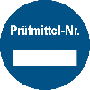 Inventaretiketten Prüfmittel-Nr., blau, Dokumentenfolie, Ø 40mm, 90/VE