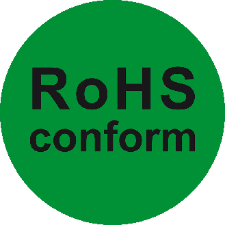 RoHS-Kennzeichen RoHS konform, selbstklebende Folie, Ø 16mm, 10/Bogen-Beschreibung lesen