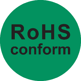 RoHS-Kennzeichen RoHS konform, selbstklebende Folie, Ø 16mm, 10/Bogen-Beschreibung lesen