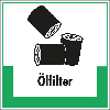 Abfallkennzeichen Ölfilter, mit Symbol und Text, Folie, selbstklebend, 200x200mm Abfallkennzeichen Ölfilter, mit Symbol und Text, Folie, selbstklebend, 200x200mm