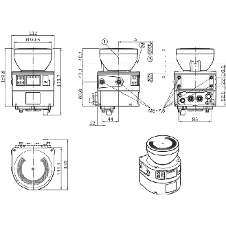 Scrutateur microScan3 Core PROFINET P=9m, Angle 275°, 8 champs - MICS3-ABAZ90PZ1P01-Lire la description