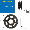 Pulegge Pulegge trapezoidali con mozzo smontabile PFZ20355M Puleggia trapezoidale in ghisa tipo SPZ / Z con mozzo smontabile serie 2012 con 2 gole, passo diametro 355 mm