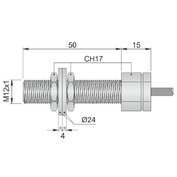 DPM Ex M12 REED NO Inox 230Vac/dc / Câble 5m - SMC-12 NO SS BC HF LC5 AGD2 DPM Ex M12 REED NO Inox 230Vac/dc / Câble 5m - SMC-12 NO SS BC HF LC5 AGD2-Lire la description