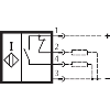 Boîtier monopiste inductif PNP NO+NF P5mm 10-55Vdc, M12 4P - ESN10B050UP048LKS01-M