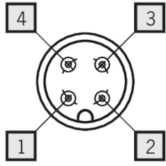 Boîtier monopiste inductif PNP NO+NF P5mm 10-55Vdc, M12 4P - ESN10B050UP048LKS01-M-Lire la description