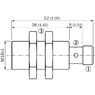 DPI M18 PNP NO P8mm noyé F1 / M12 4P - IMR18-08BPSTC0S-Lire la description