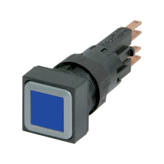 Bouton-poussoir lumineux, bleu, à rappel, +lampe à incandescence 24V - Q25LT-BL/WB Bouton-poussoir lumineux, bleu, à rappel, +lampe à incandescence 24V - Q25LT-BL/WB-Lire la description