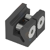 Fixation pour capteurs optoélectroniques BOS 21M, BOS 50K - BOS 21-KH-2 (BAM00TH)
