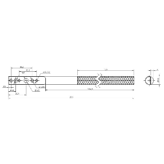 Système de fixation pour réflecteurs BOS R14, R1, R9, R22, R26 - BMS BS-M-D12-0250-01 (BAM003A)-Lire la description