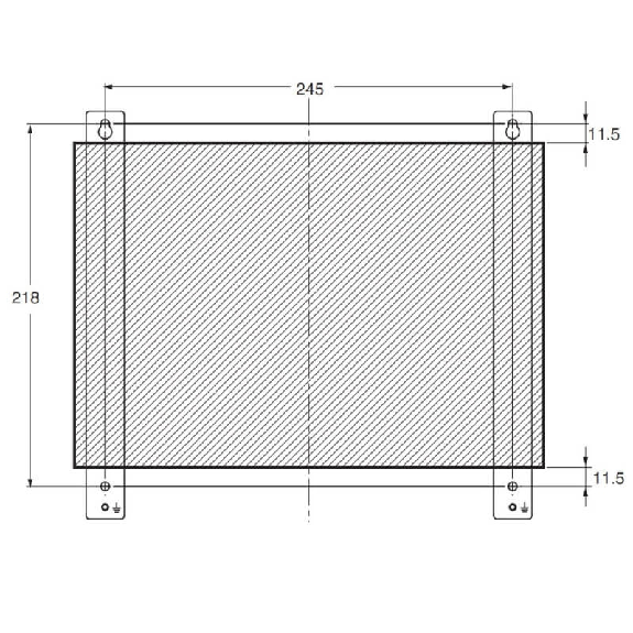 Fixation murale pour un PC Industriel type Box - NY000-AB01-Lire la description