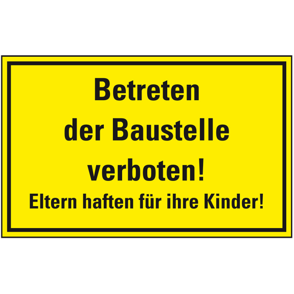 Zufahrts-u. Zutrittsschild Betreten der Baustelle verb..., Aluminium, 400x300mmm Zufahrts-u. Zutrittsschild Betreten der Baustelle verb..., Aluminium, 400x300mmm-Beschreibung lesen