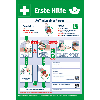 Erste Hilfe Aushang, DGUV Information 204-001, Aluminium, 395x575mm, DGUV Erste Hilfe Aushang, DGUV Information 204-001, Aluminium, 395x575mm, DGUV