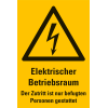 Warnschild Elektrischer Betriebsraum Der Zutritt ist..., Aluminium, 300x200mm