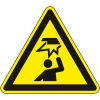 Warnschild Warnung vor Hindernissen im Kopfbereich, Folie, selbstklebend, SL200mm, DIN EN ISO 7010 W020 Warnschild Warnung vor Hindernissen im Kopfbereich, Folie, selbstklebend, SL200mm, DIN EN ISO 7010 W020