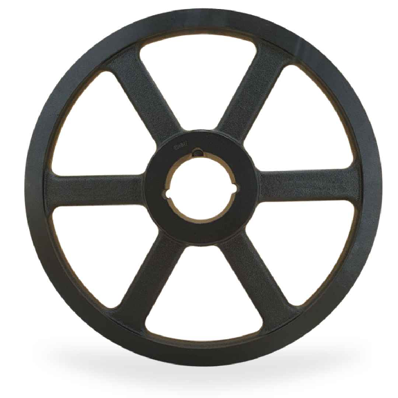 Poulie fonte trapézoïdale type SPC / C à moyeu amovible série 5050 avec 1 gorge, diamétre primitif de 630 mm Poulie fonte trapézoïdale type SPC / C à moyeu amovible série 5050 avec 1 gorge, diamétre primitif de 630 mm-Lire la description