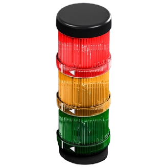 Colonne signal.compacte tricolore tige 24V - SG 2372.101-Lire la description