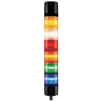 Colonne ø70mm fixe incandescence BA15D 5W Orange sans ampoule - O2702-Lire la description