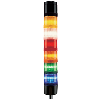Colonne ø70mm fixe incandescence BA15D 5W Rouge sans ampoule - O2703