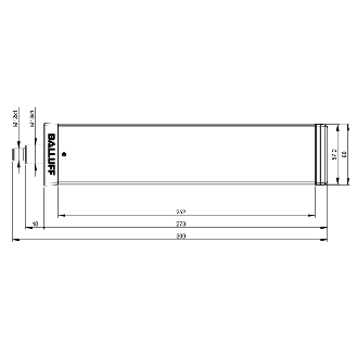 Colonne de signalisation à LED 5ET, IO-Link, 24Vdc, IP30 - BNI IOL-802-000-Z036-006 (BNI0081)-Lire la description