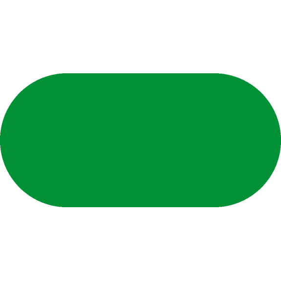 Bodenmarkierer Rechteck, Rutschhemmung R10, grün, Spezial-Kunststoff, 100x210mm, 10/VE-Beschreibung lesen