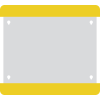 Selbstklebende Boden-Beschriftungstasche, geschlossen, gelb, PVC, 290x323mm, 10/VE Selbstklebende Boden-Beschriftungstasche, geschlossen, gelb, PVC, 290x323mm, 10/VE