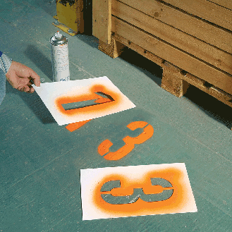 Schablonensatz 2, für Farbmarkierungen, Kunststoff, 6/VE-Beschreibung lesen