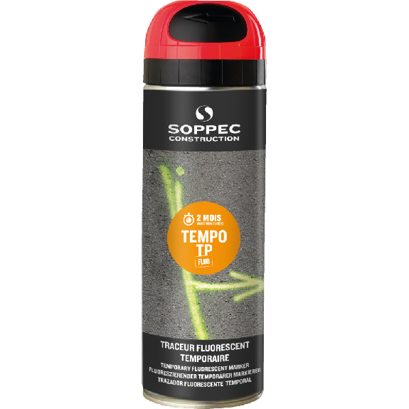 SOPPEC Markierfarbe Tempo T.P., für ca. 8 Wochen, rot, 500ml/Dose SOPPEC Markierfarbe Tempo T.P., für ca. 8 Wochen, rot, 500ml/Dose-Beschreibung lesen