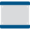 Selbstklebende Boden-Beschriftungstasche, geschlossen, blau, PVC, 290x323mm, 10/VE