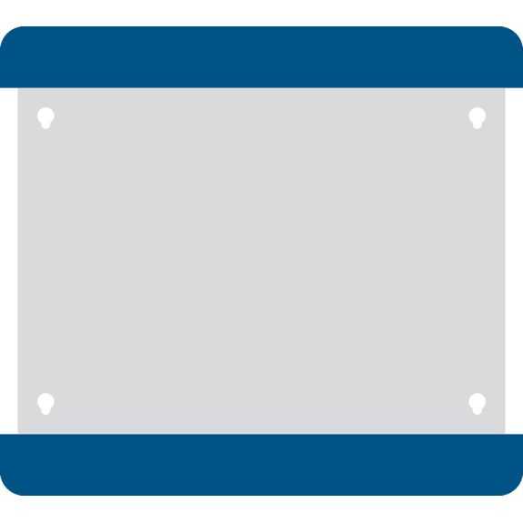 Selbstklebende Boden-Beschriftungstasche, geschlossen, blau, PVC, 290x323mm, 10/VE-Beschreibung lesen
