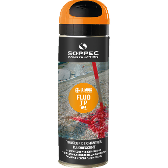 SOPPEC Markierfarbe Fluo T.P., für ca. 10 Monate, orange, fluoreszierend, 500ml/Dose-Beschreibung lesen