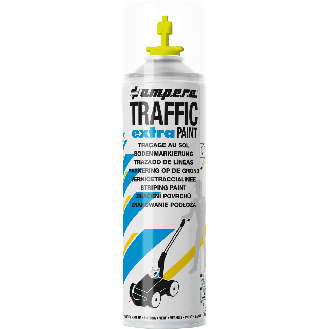 TRAFFIC extraPaint Bodenmarkierungsfarbe, für SUPER-Striper, gelb, 500ml/Dose-Beschreibung lesen