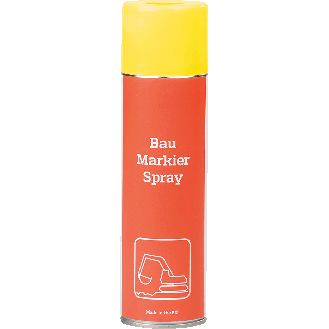 Baustellen-Markierfarbe, schnelle Markierung auf allen Flächen, gelb, 500ml/Dose-Beschreibung lesen