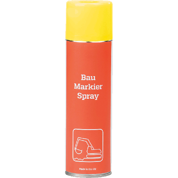 Baustellen-Markierfarbe, schnelle Markierung auf allen Flächen, gelb, 500ml/Dose-Beschreibung lesen