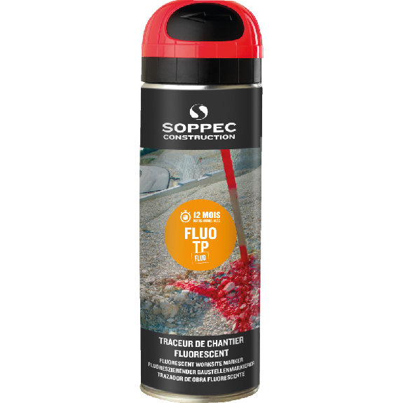 SOPPEC Markierfarbe Fluo T.P., für ca. 12 Monate, rot, fluoreszierend, 500ml/Dose SOPPEC Markierfarbe Fluo T.P., für ca. 12 Monate, rot, fluoreszierend, 500ml/Dose-Beschreibung lesen